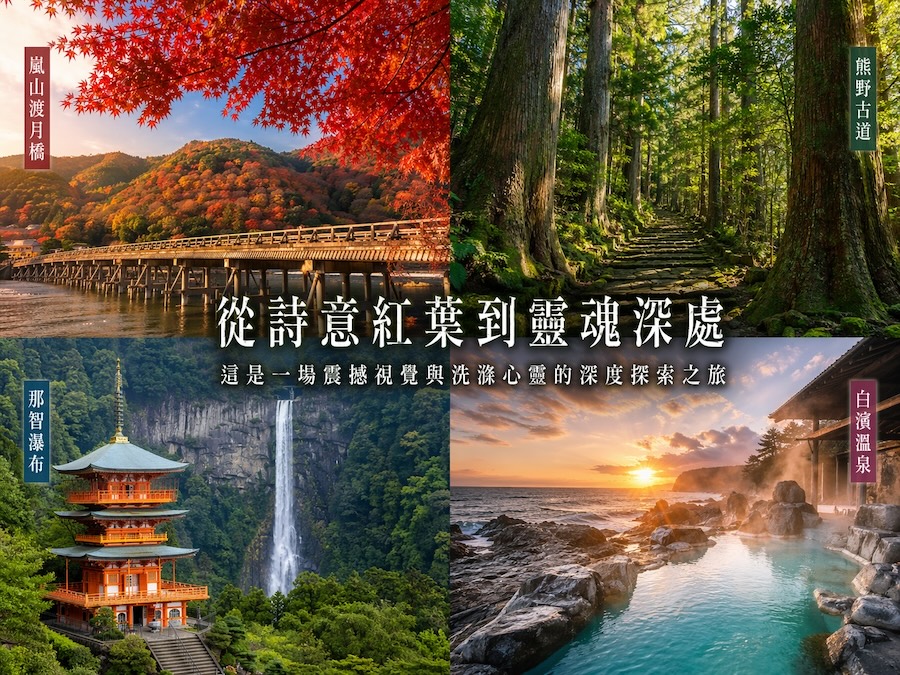 日本世界遺產｜熊野古道健行與京都賞楓 七日